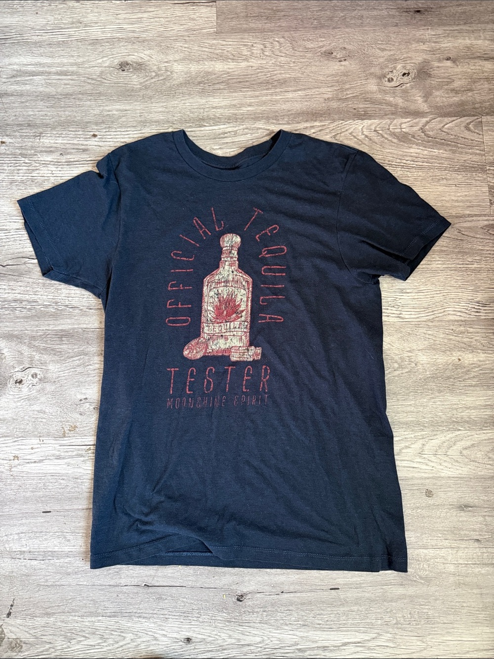 Men's Black Short Sleeve 'Official Tequila Tester' Graphic Tee